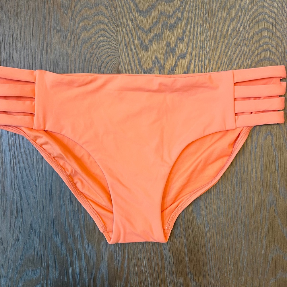 Seafolly Collective Multi Strap Hipster Bikini Bottom Melon Coral Size 12